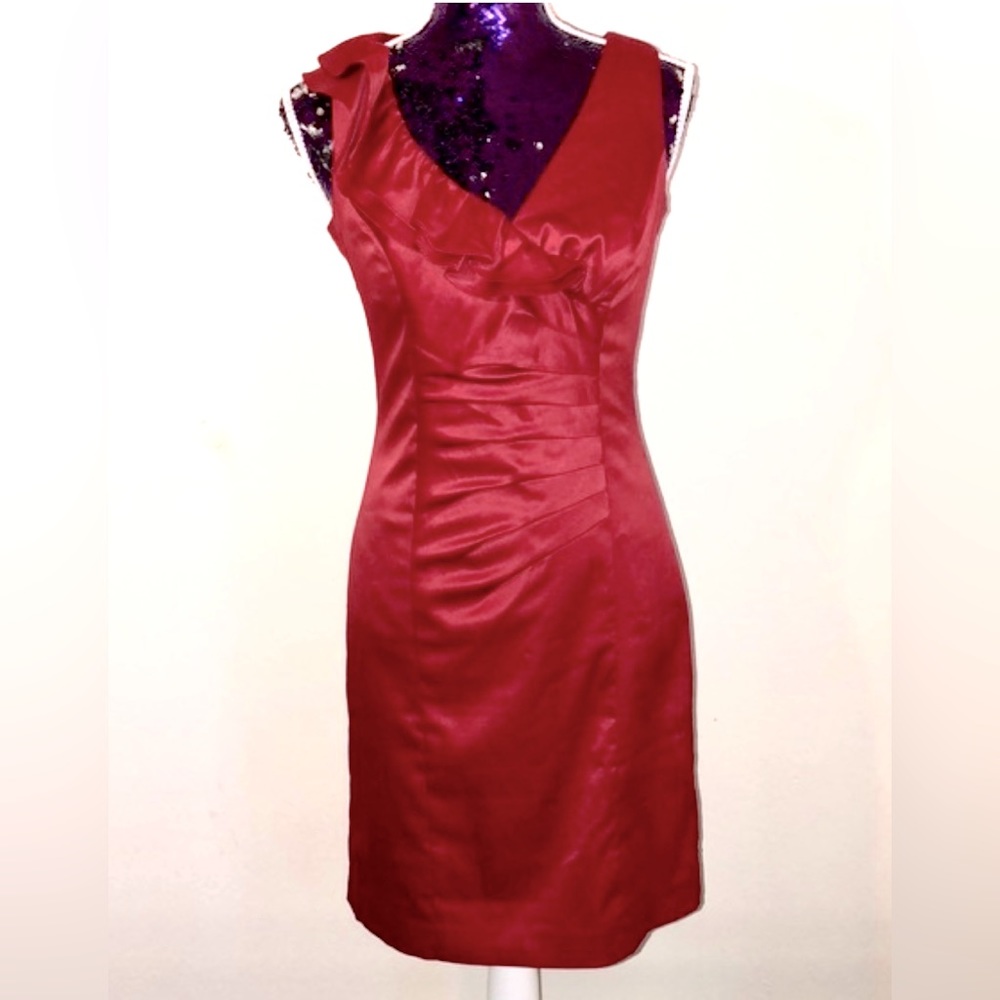 Beautiful red dress by Allen B. By Allen Schwartz